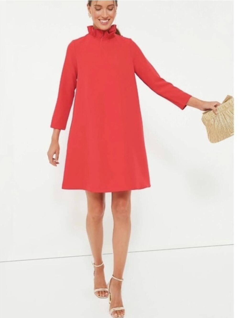 Tuckernuck Red Daphne mini dress size large